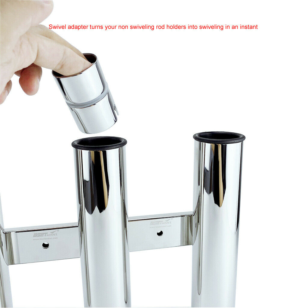 Boat Fishing Marine Rod Holder Adapter 316 STAINLESS STEEL Adjustable 55mm