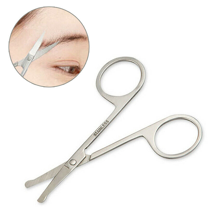 makeup scissors small nose hair cut manicure make-up eyebrow with round&.DD