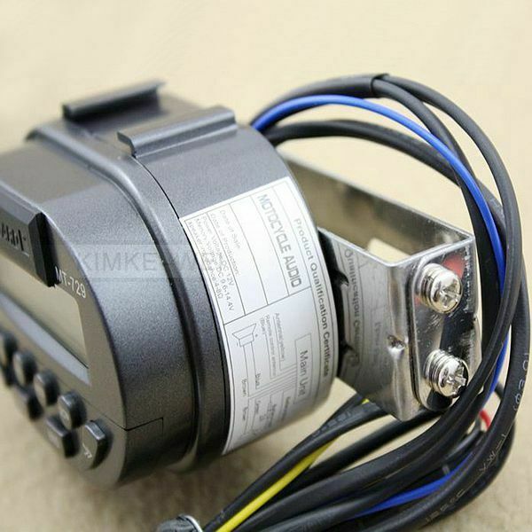 Motorcycle Bike Audio FM Radio MP3 iPod Stereo Speakers SD MMC + Remote control