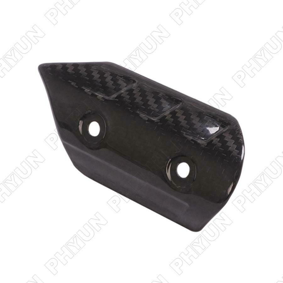 Carbon Fiber Motorcycle Exhaust Link Pipe Protector Heat Shield Cover Universal