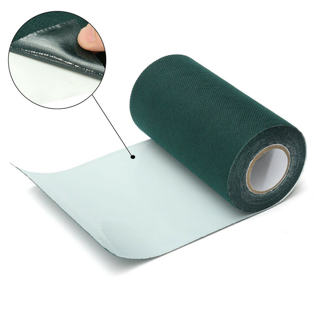 Artificial Grass Seaming Tape Self-Adhesive Tape- 15cmx5m/ 6''x16.5ft, Green