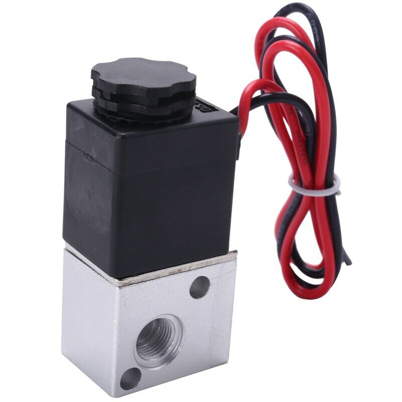 1 Pcs 3V1-06 Nc Solenoid Valve Dc 12V 3 Way 2 Position 1/8Inch Bsp Normally ClW5