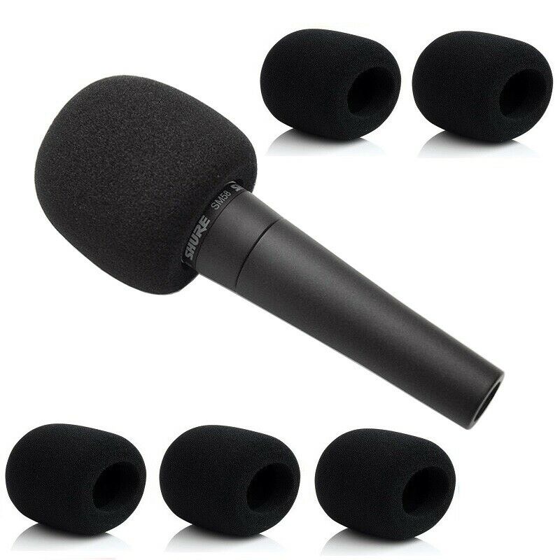 Microphone Foam Sponge Windscreen Cover Pop Filter Black for Shure SM58 PGX SLX