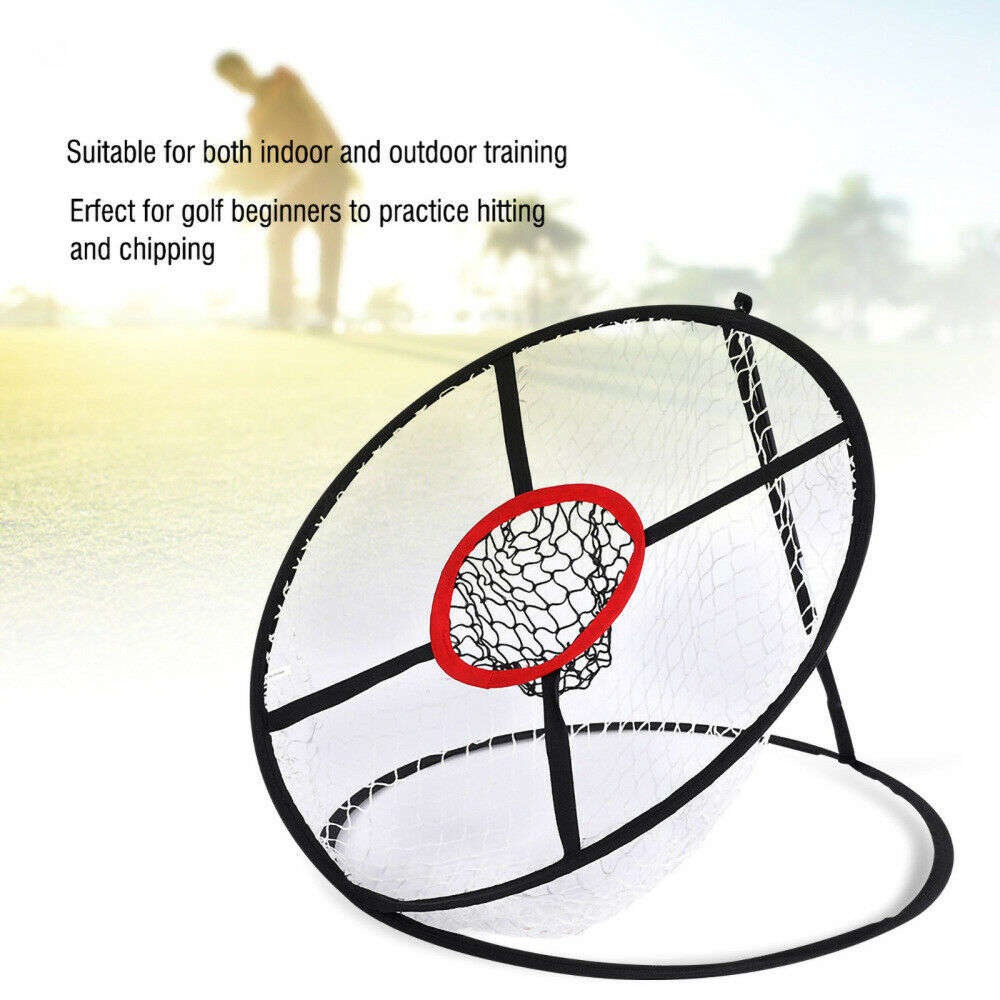 Two Layers Pop-Up Indoor Outdoor Golf Practice Training Target Chipping Net