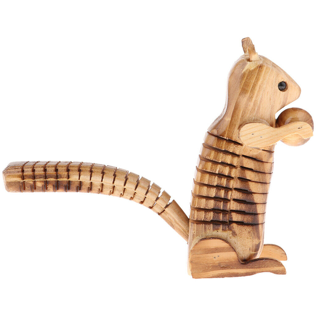 2 Pieces Animal Home Decor Handcrafted Wooden Standing Ornament Wooden