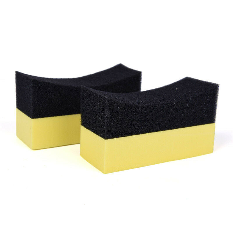 Auto Wheels Brush Sponge Tools Applicator Tire Hub Cleaning Waxing Polishing DD