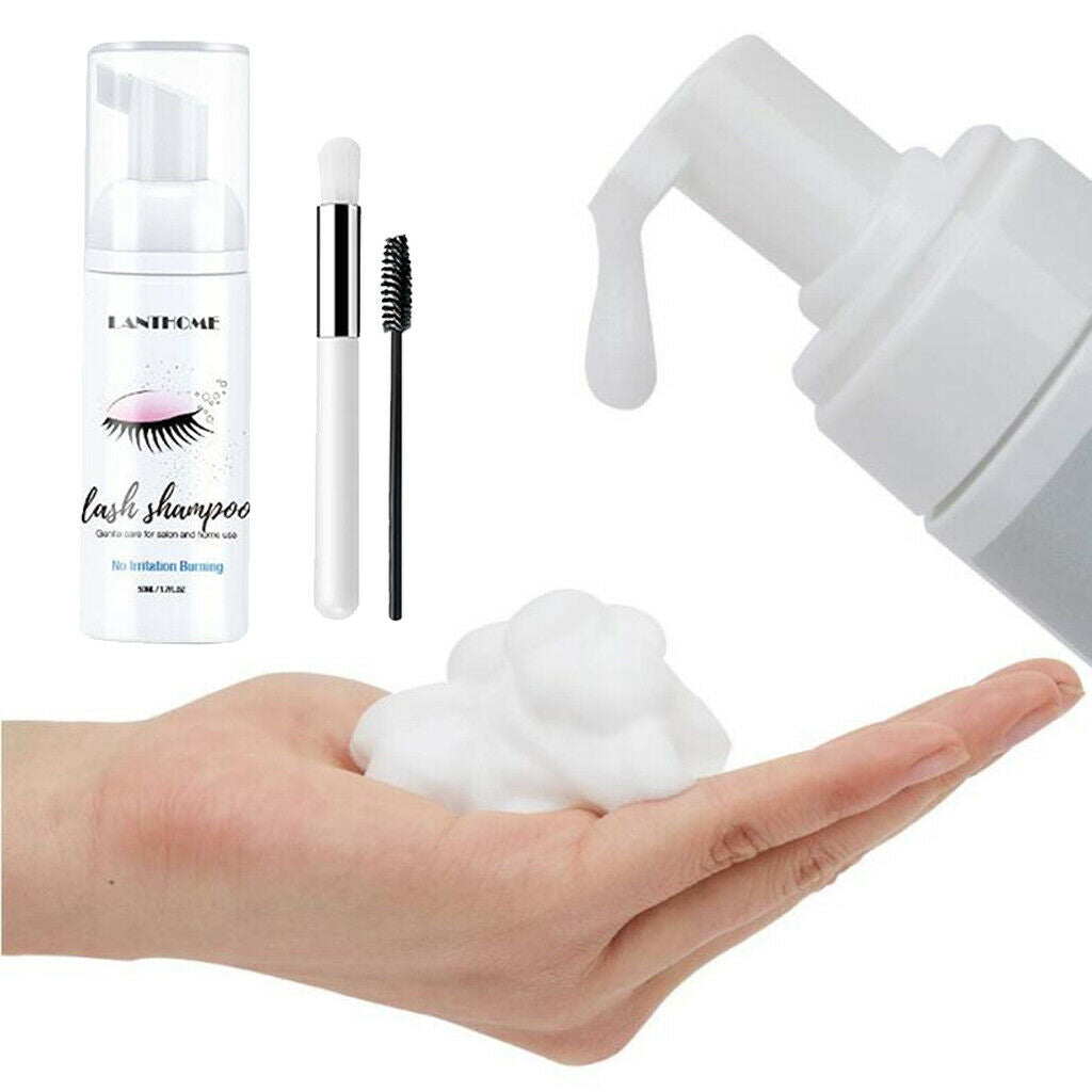 Eyelash Extension Shampoo 50ml Lash Foam Foaming Cleanser Glue Remover