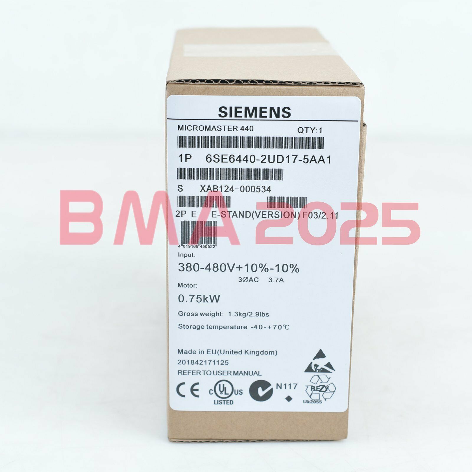 New 6SE6 440-2UD17-5AA1 6SE6440-2UD17-5AA1 1 year warranty DHL free Ship SM9T