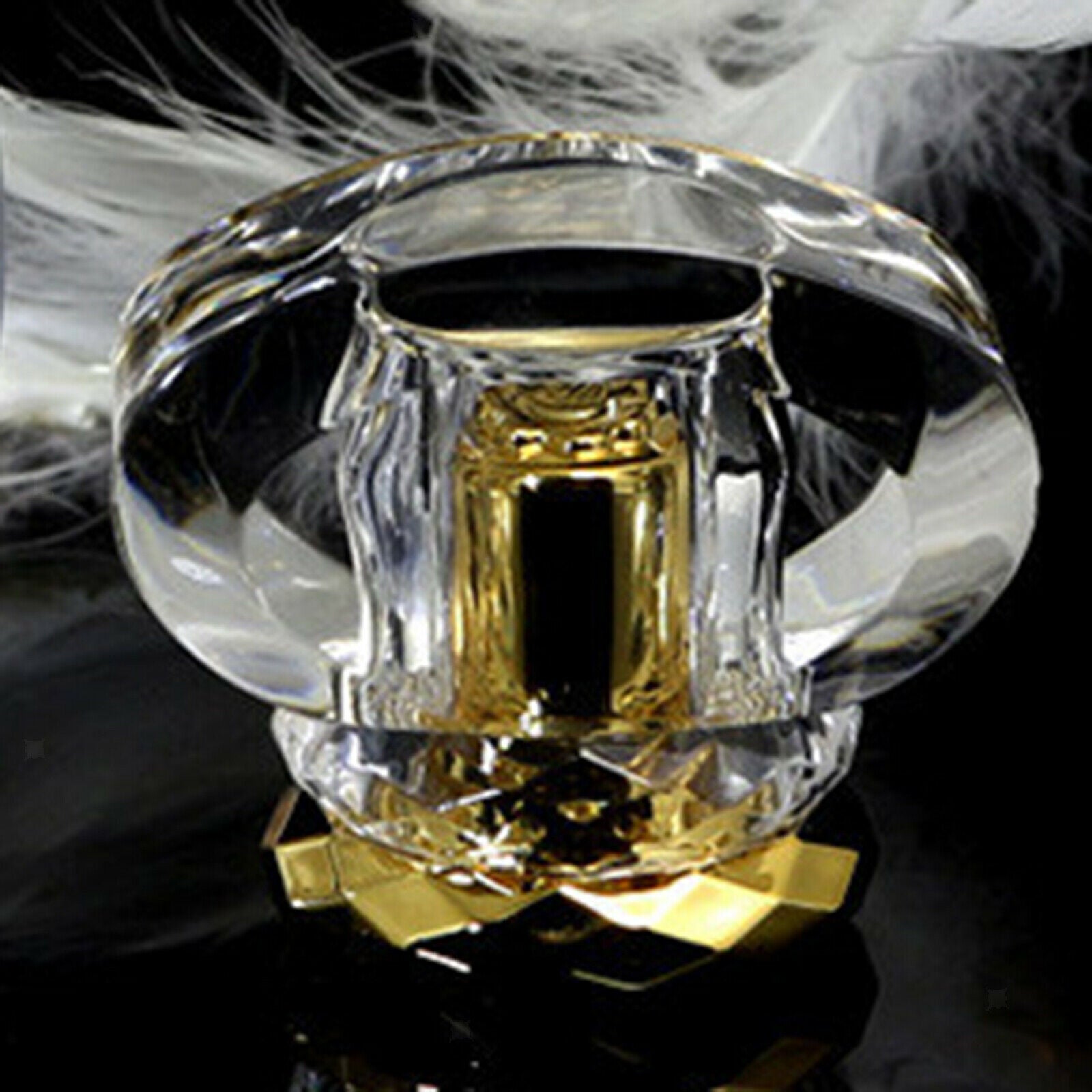 Portable 50ml Empty Clear Glass Fine Mist Perfume Spray Bottle Jar Atomizer