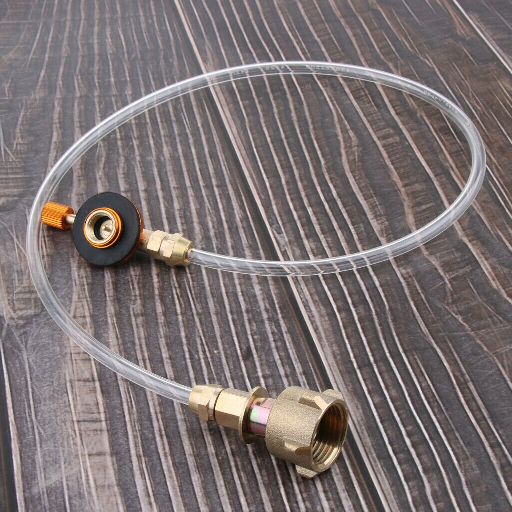 Picnic Gas Stove Adapter Propane Flat Tank Refill Hose Adapter for Gas Grill