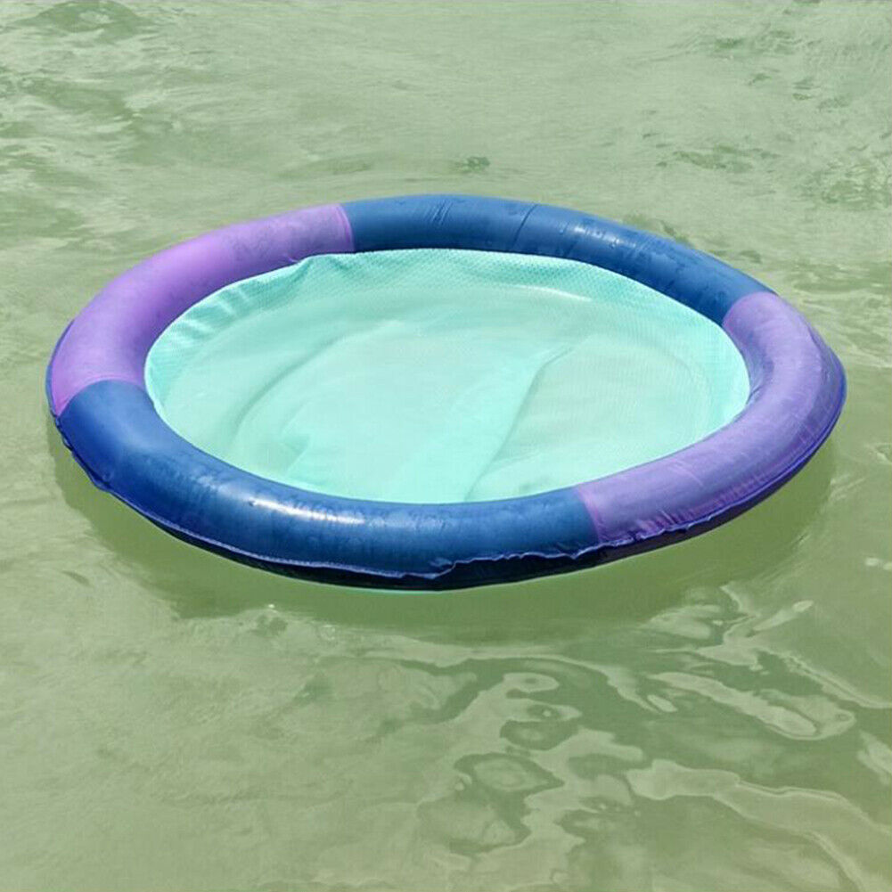 Swimming Ring Round Water Floating Hammock Row Inflatable Mattress Sleeping T @