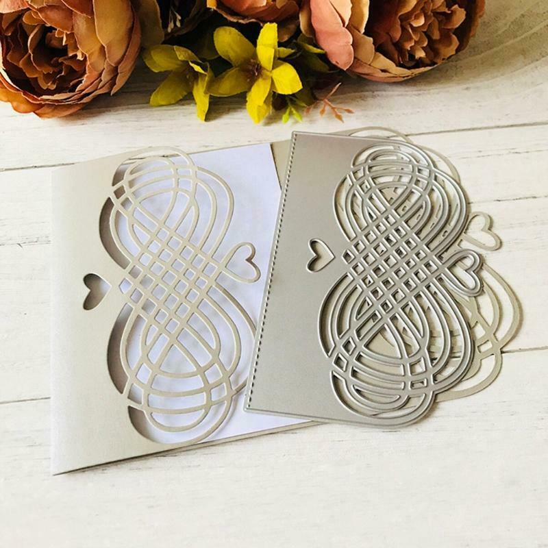 Heart Lattice Metal Cutting Dies Stencil Scrapbooking DIY Album Stamp Paper Card