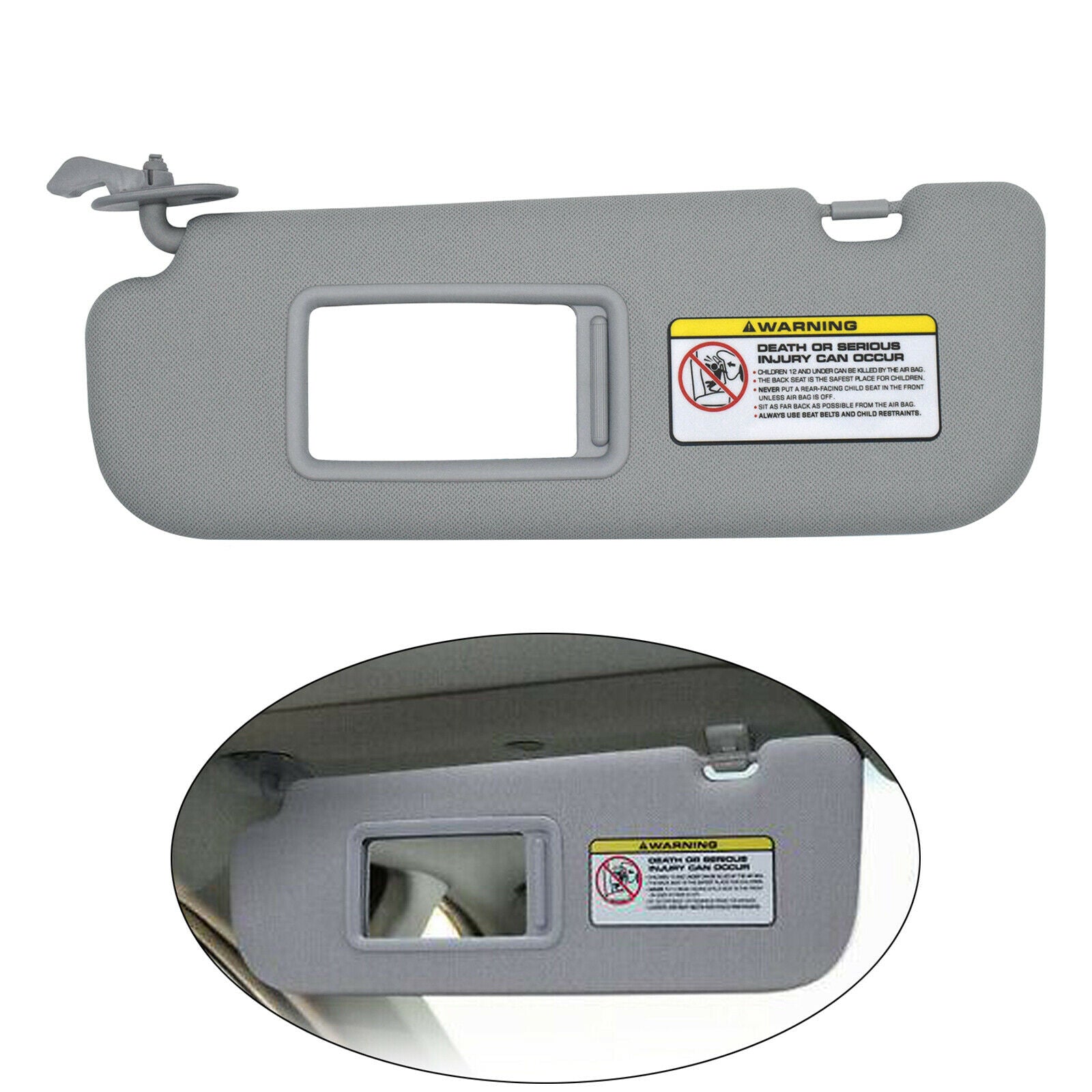 Car Sun Visor 852103X000TX for Hyundai Elantra Grey 2014 2015 2011-2015