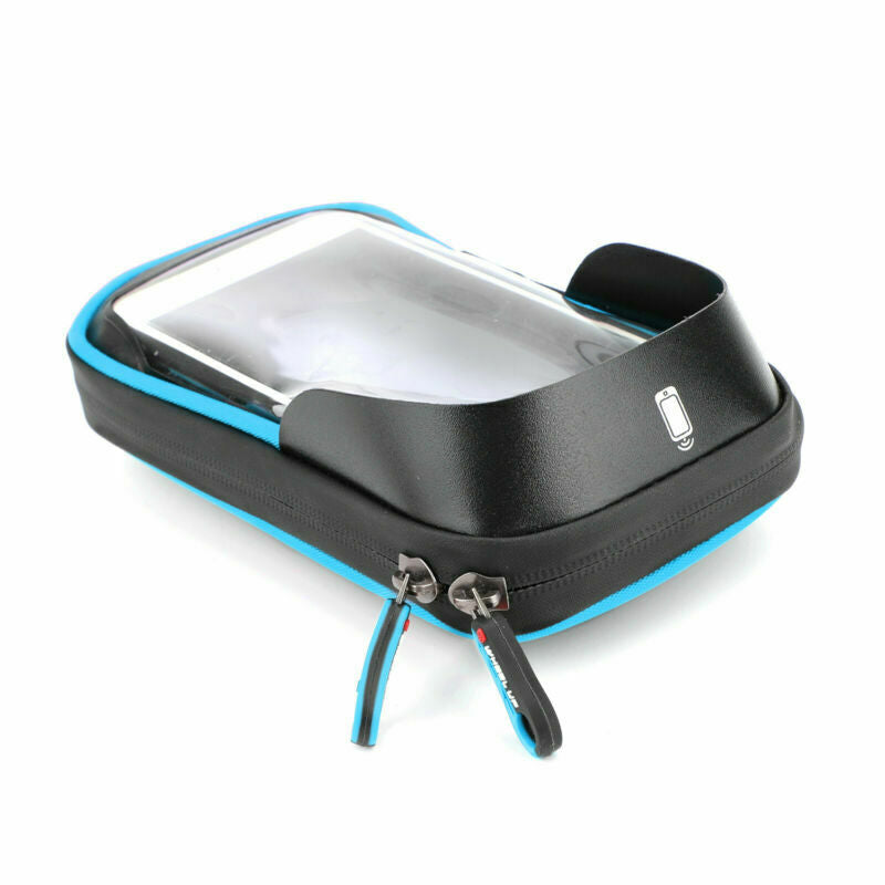 Waterproof Motorcycle Motorbike Scooter Mobile Phone Holder Bag Case Blue  B5