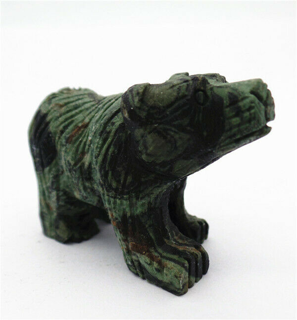 50x33x19mm Natural Kambaba Jasper Carved Bear Decoration Statue Decor HH7742