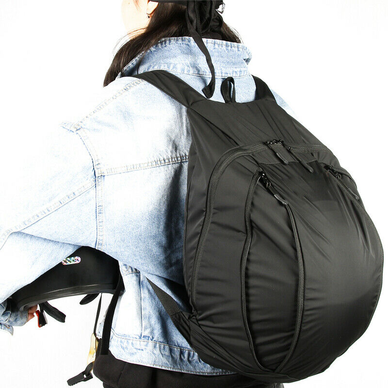 Motorcycle Bike Bag Nylon Cloth Lightweight Backpack Helmet Pack Extensible 28L