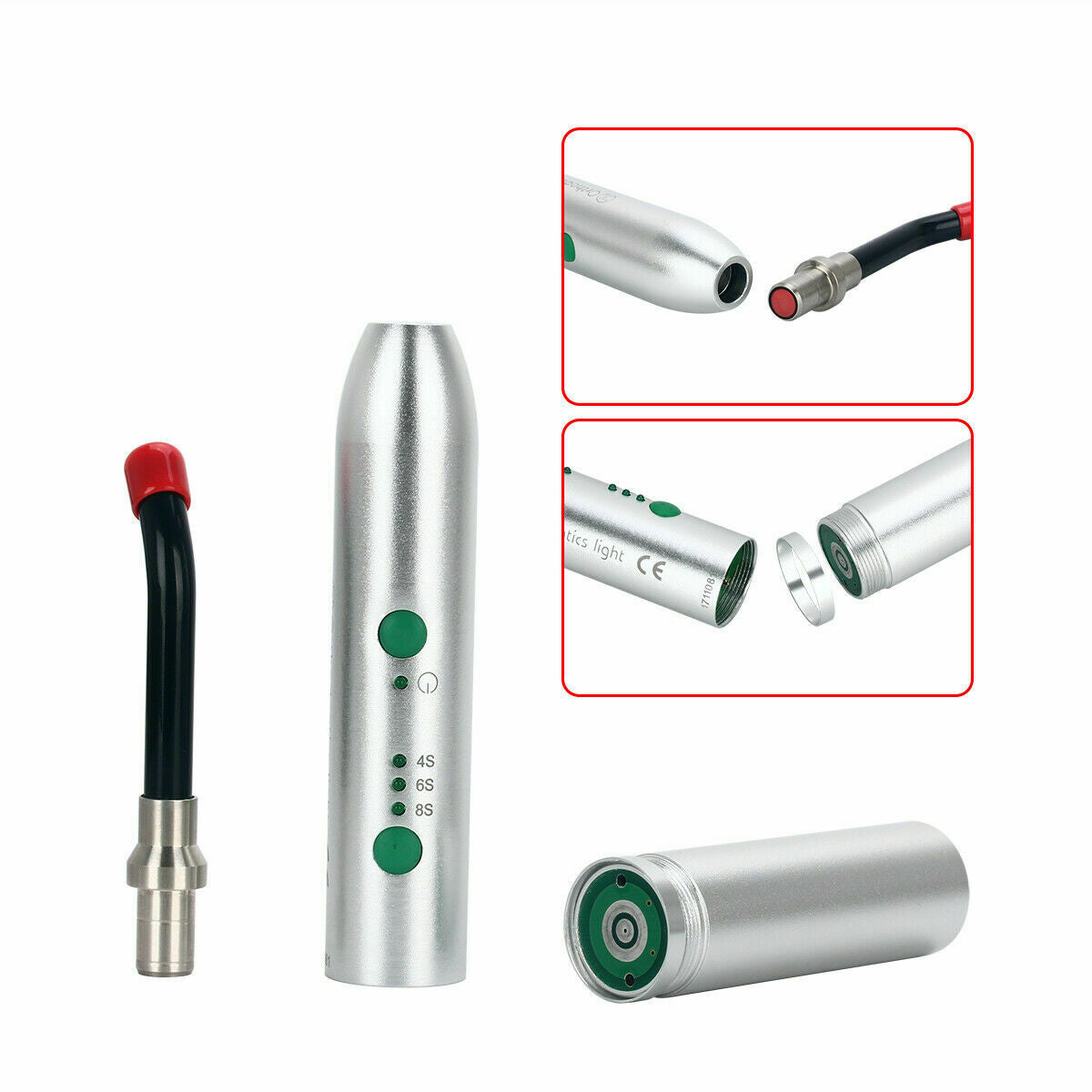 Dental Wireless Lamp High Power 2700mw/c㎡ LED Curing Light No Vibration YS-C USA