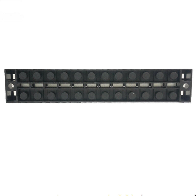 1Pcs Barrier Terminal Block 12-Position(Dual Row) 600V 25A 0.5-2.5mm2 Wire Secti