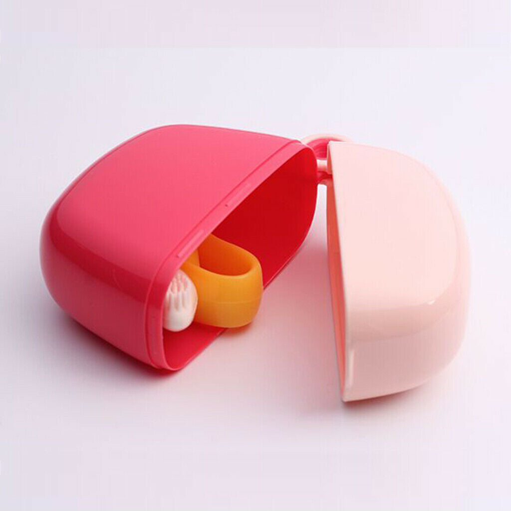 Infant Baby Pacifier Container Holder Dummy Box Travel Storage Case Red