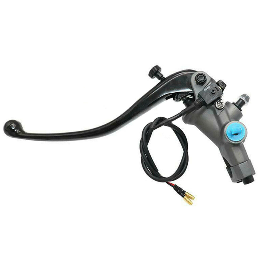 Right 19 RCS Motorcycle Brake Master Cylinder Cable Clutch Radial + Pump Gray