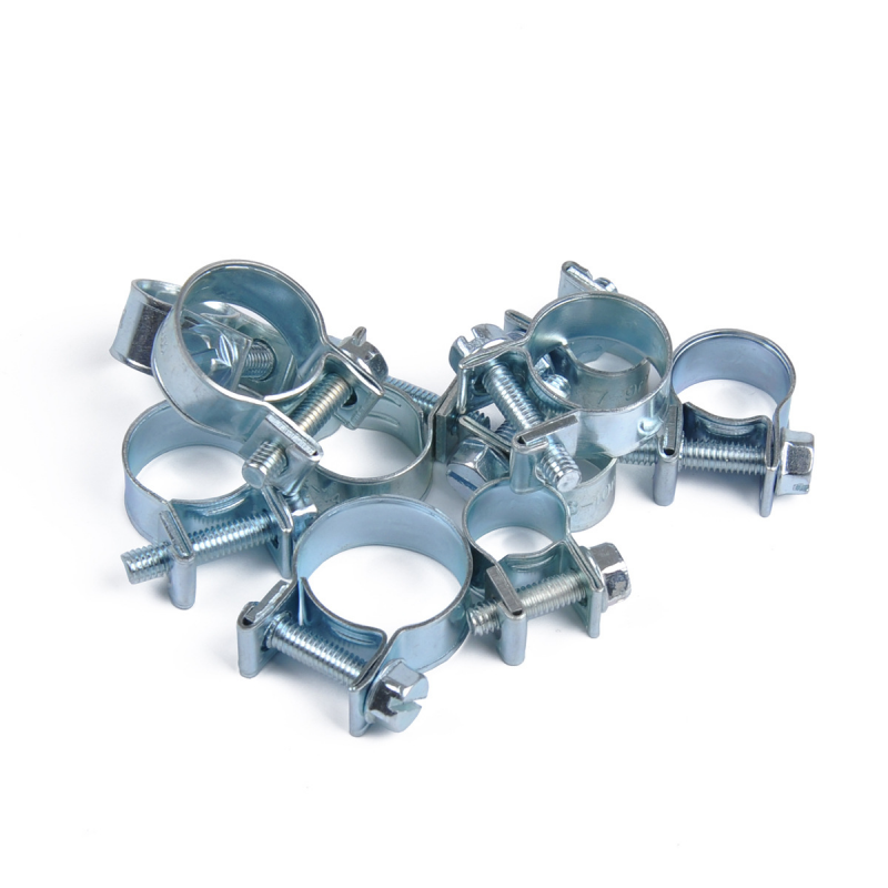 88Pcs 10 Specifications Carbon Steel Galvanized Mini Clamps Fuel Pipe Clamp Set
