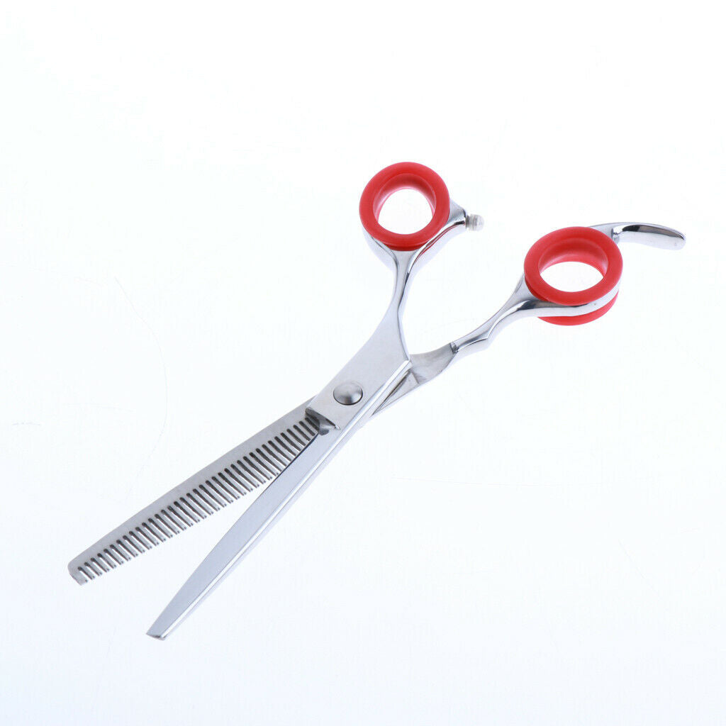 10x Barber Hairdressing Shears Scissors Finger Ring Grips Inserts Red