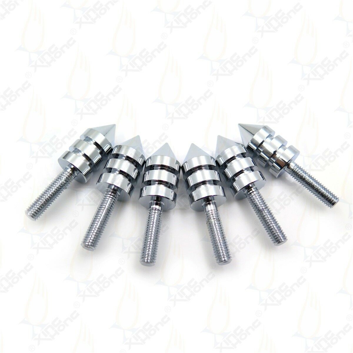 Motorcycle Windscreen Chrome Spiked Bolt Kit Well Nuts Bolts Set Washers Screws