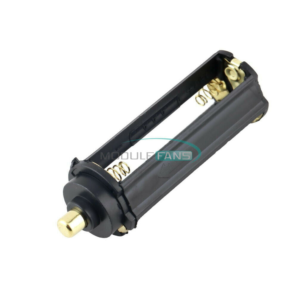 4PCS Black Cylindrical 3AAA Plastic Battery Holder Case Box For Flashlight Lamp