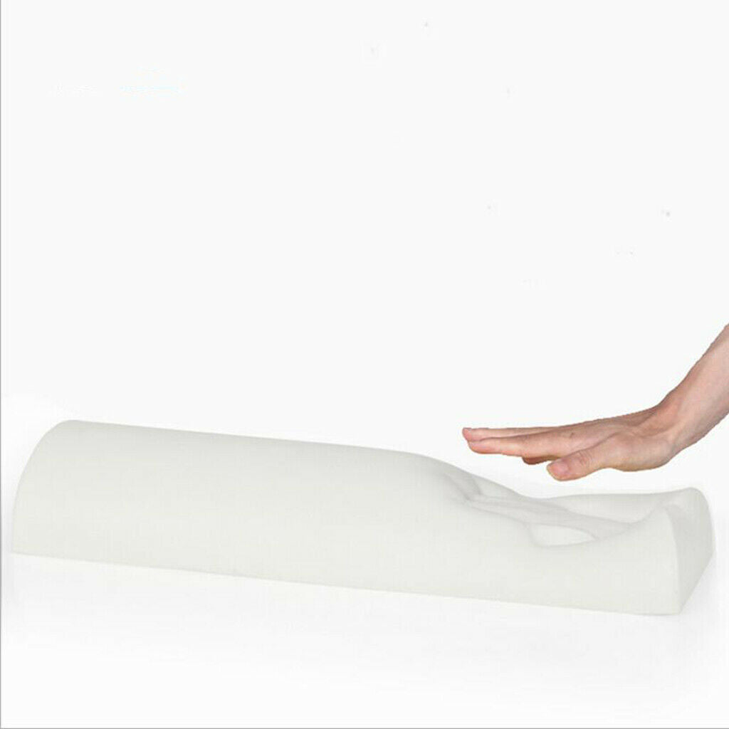 Half Moon Memory Foam Lumbar &Leg Bolster Pillow with removable cover