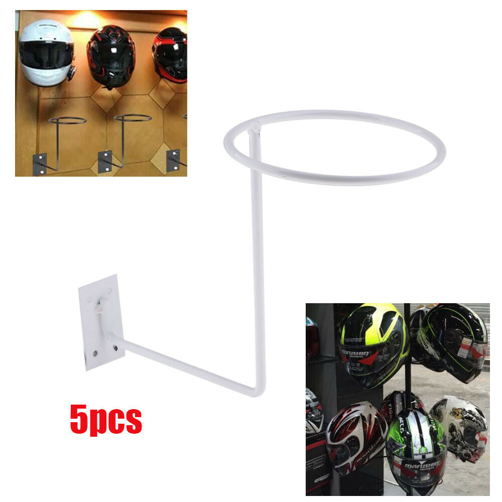 5pcs Metal Helmet Holder Stand Painter Hat Wig Display Organizer Rack Hook