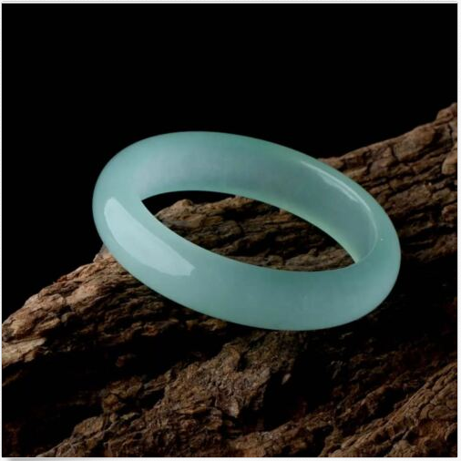 Huge Fashion 100% Natural Light Green JADE Jadeite Beads Bangle Bracelet 64-65mm