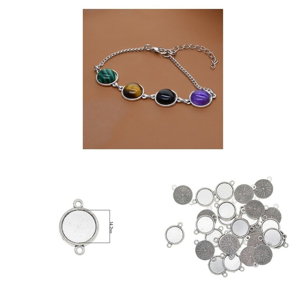 30 Pieces Fit 14mm Single Sided Double Loop Hanging Classic Cameo
