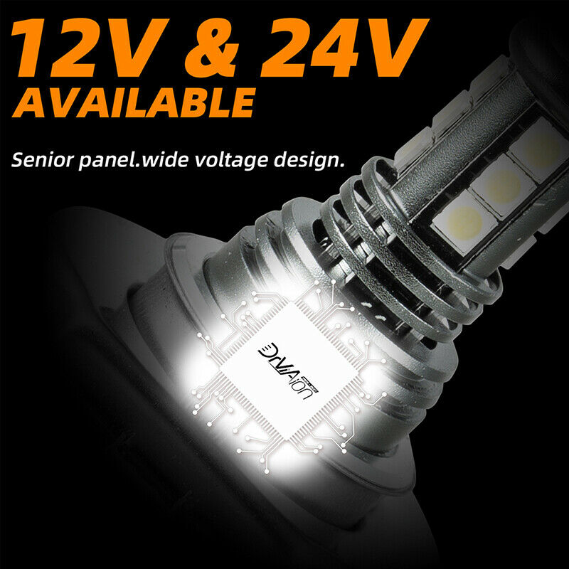 2x H7 LED Headlight Bulbs 28W 6500K Fog Lights Super Bright IP68 Conversion BDA