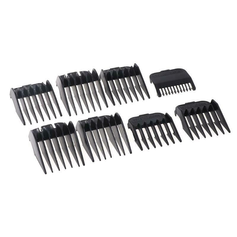 8Pcs Universal Hair Clipper Limit Comb Guide Attachment Size Barber Replacement