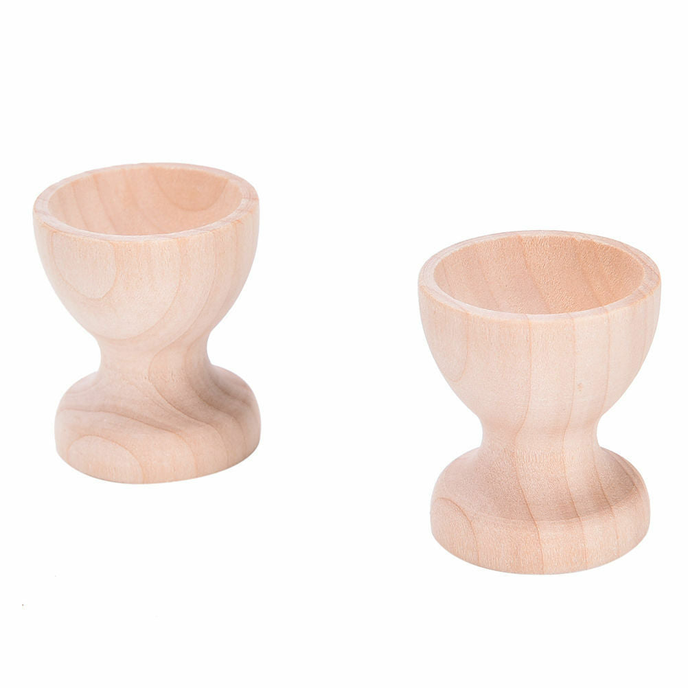 2x  Egg Cup Holder Wooden Kitchen Dinning Table DIY Crafts*Home Garden tdJCAUBD