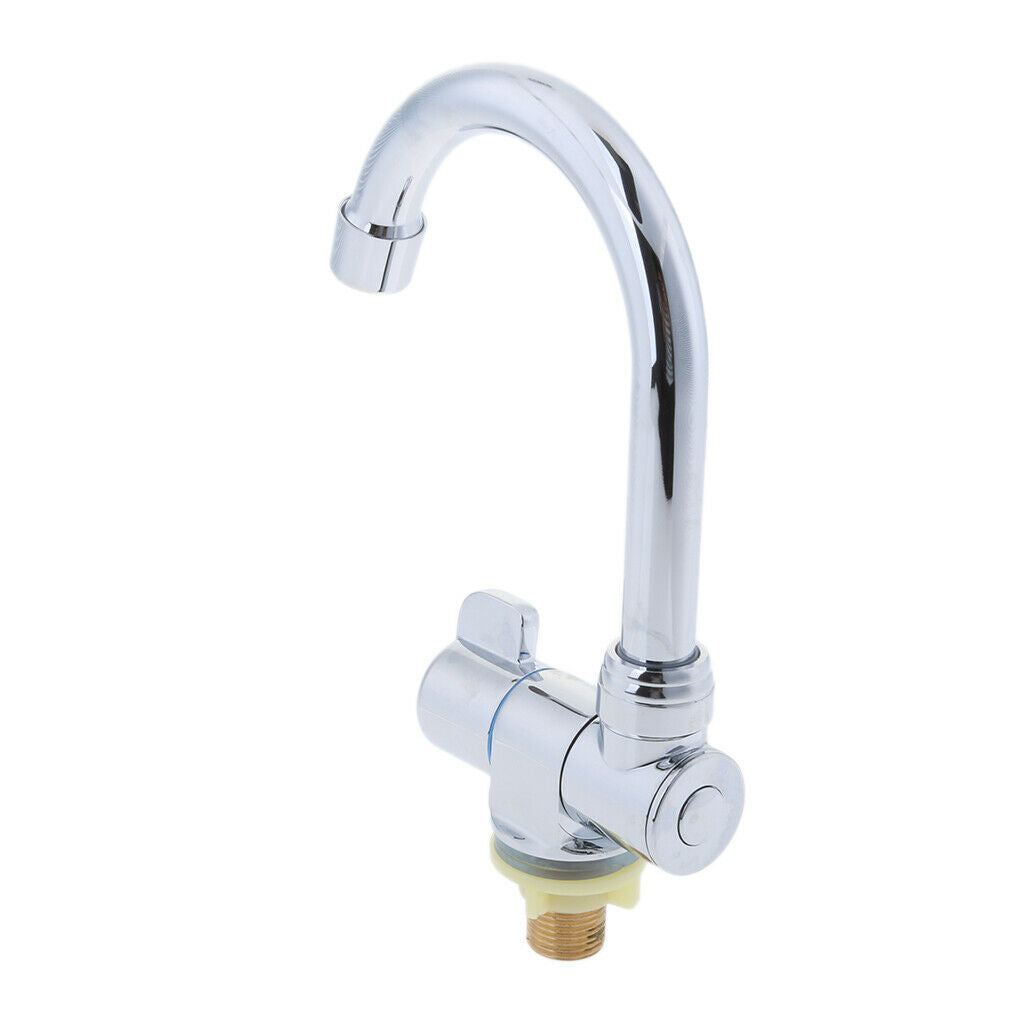 Copper Marine Boat Single Cold Water Faucet Tap for Motorhome Chrome Plated