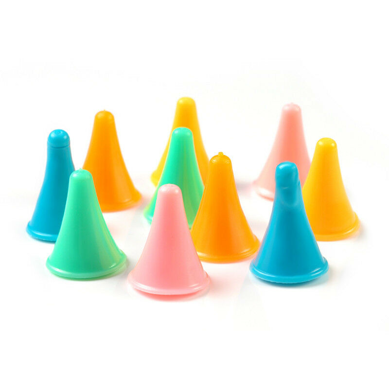 Pack of 10x Plastic Point Protectors/Stoppers for Knitting Needle - Random Color