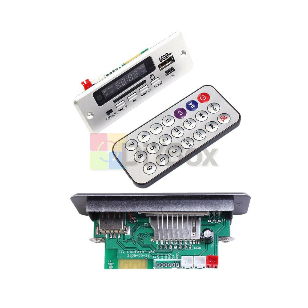5V Mini MP3 Decoding Board Bluetooth Call WAV Module U-Disk& TF Card& Amplifier