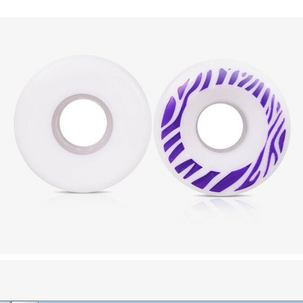 Set of 4 PU Inline Hockey Fitness Skate Wheels Accessories 80A 55x32mm