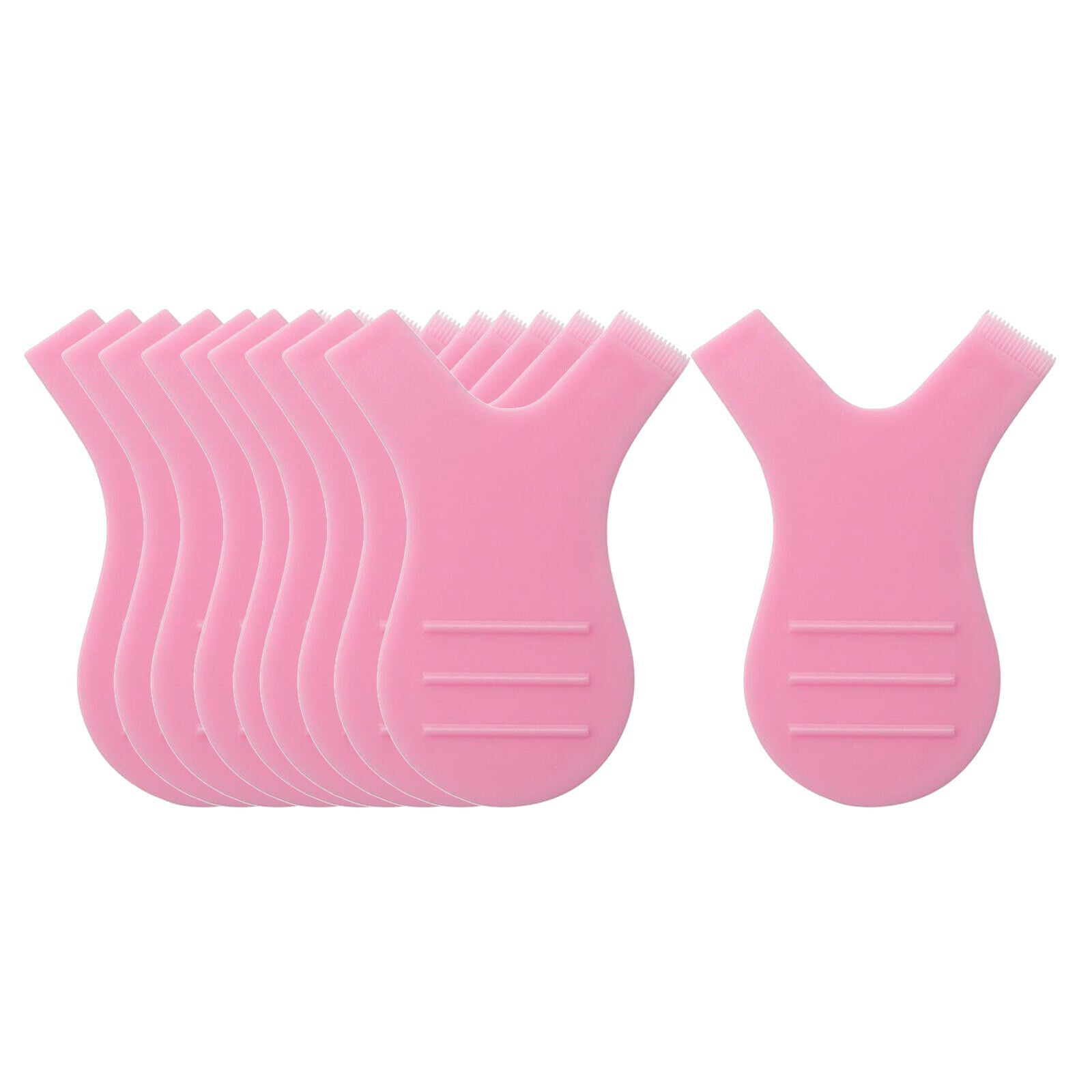10x  Eyelash Extension  Perming Curler Perm Lift Lash Y Brushes pink