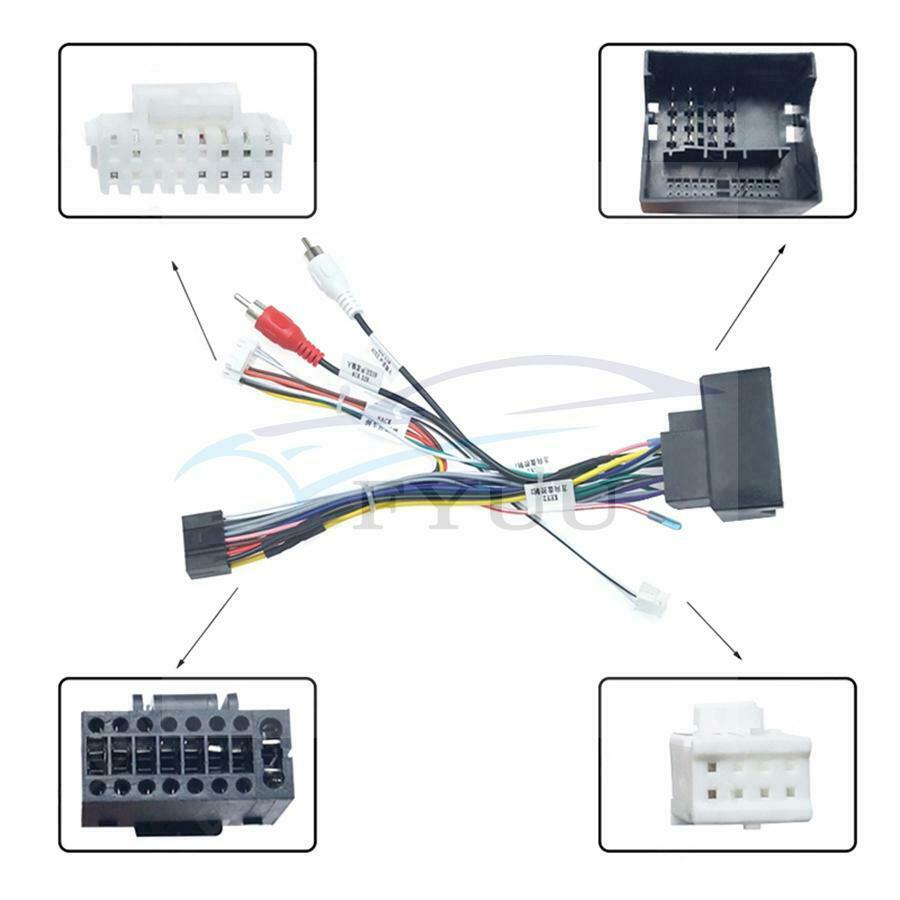 Car Stereo Audio 16PIN Android Power Cable Adapter + Canbus For BMW X1 E90 Power