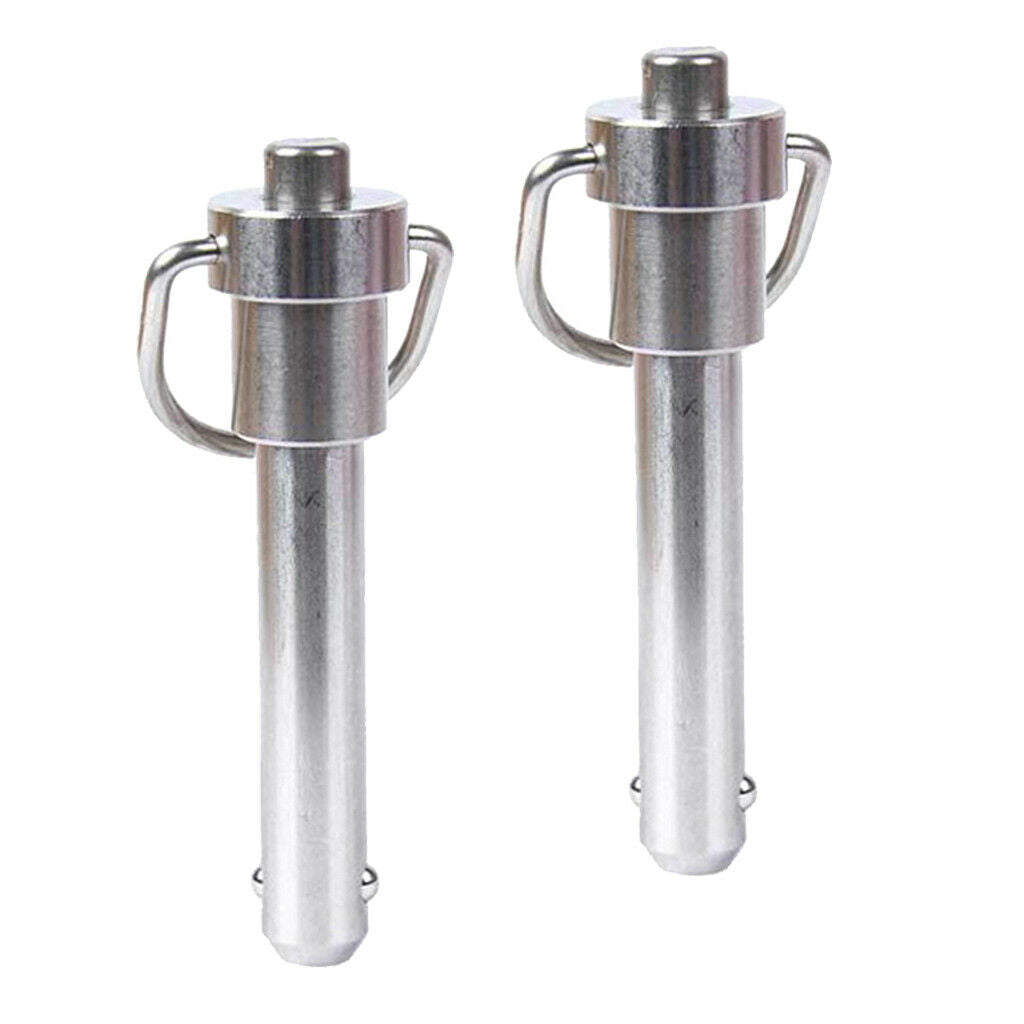 Pack of 2 Push Pull Ball Lock Pins Stainless Steel Release Ball Lock 40mm