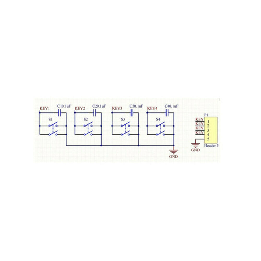 For Arduino CA Breadboard 1x4 4 Keys Button Keypad Keyboard Breadboard Module