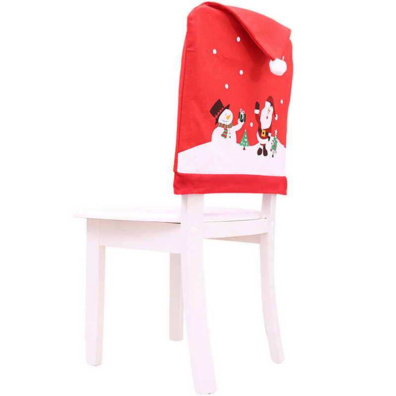 Christmas decors chair covers dining seat santa claus home party decor cl.l8
