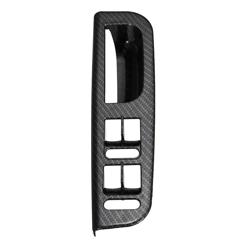 Carbon Fiber Pattern Door Window Switch Control Panel Bezel for Passat Golf taA4