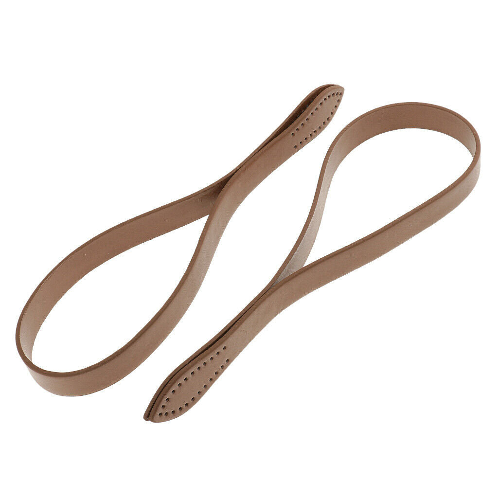 2 Pairs 60cm PU Leather Bag Handles Handbag Strap Tote Bag Replacement