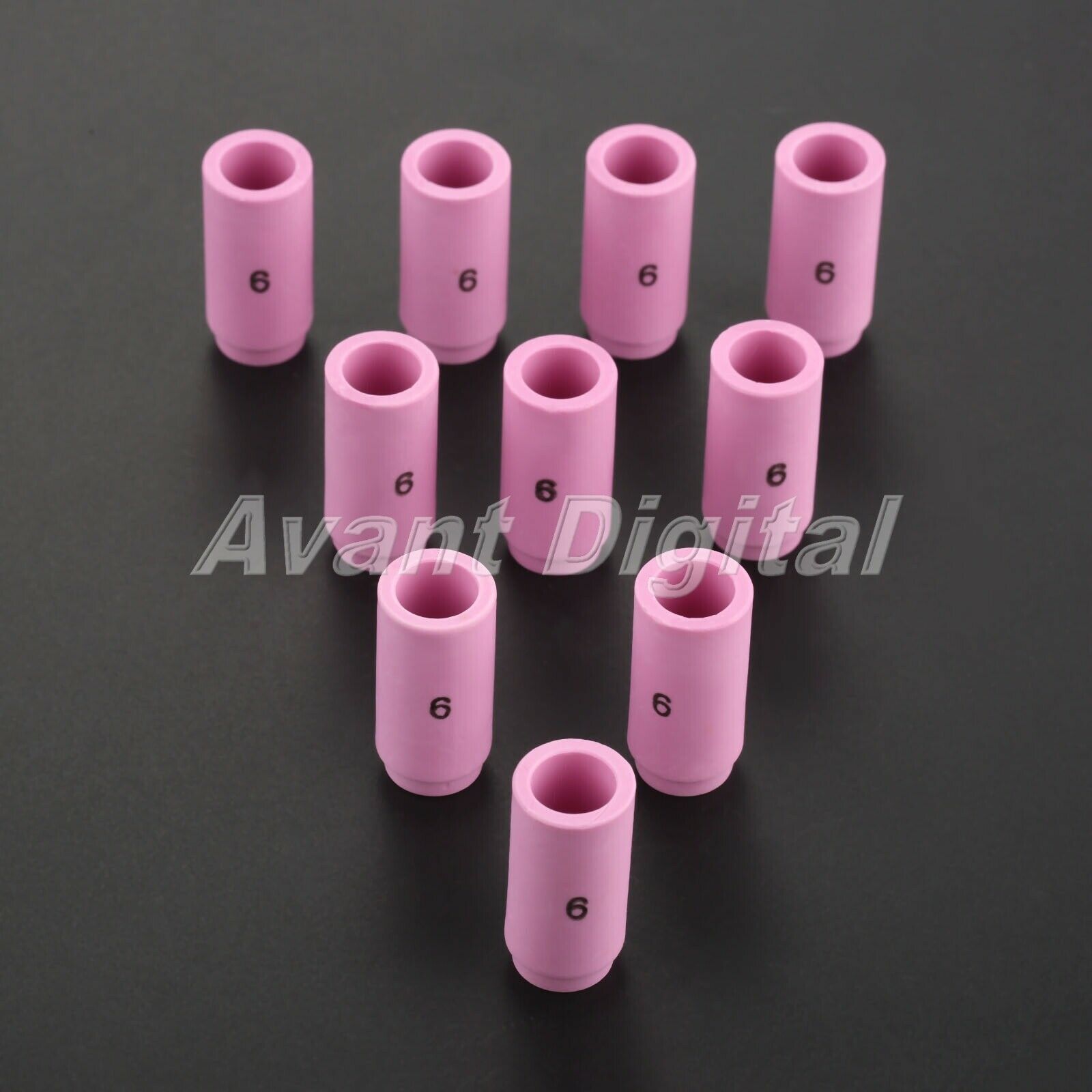 10PCS TIG Welding Ceramic Cup Nozzle 13N10 #6 Torch 9 20 3/8" Orifice Accessory