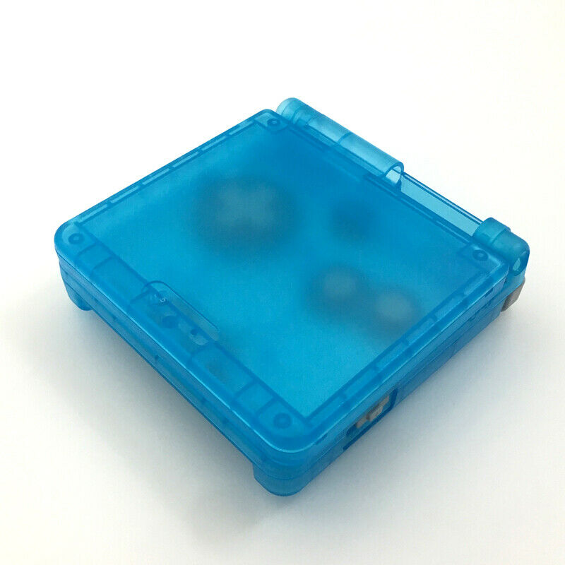Luminous Clear blue Housing Shell Cover Red Lens For Game Boy Advance SP GBA SP