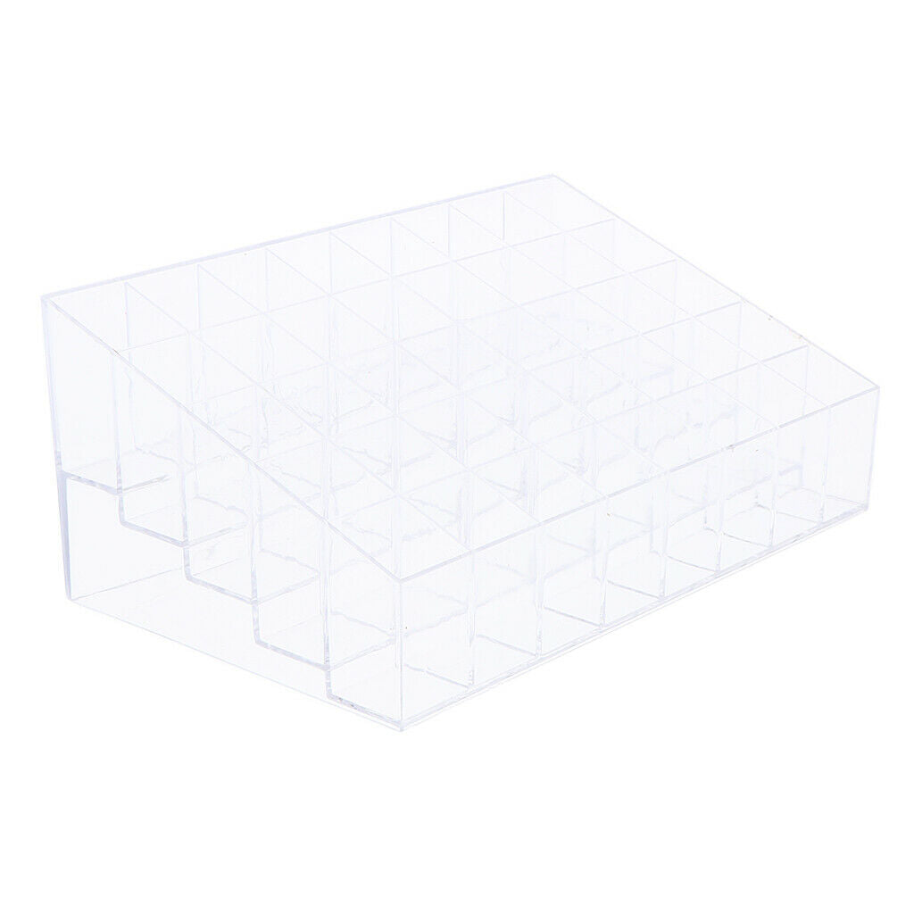 40pcs Lipsticks Holder Acrylic Stand Makeup Organizer Cosmetic Case - Empty