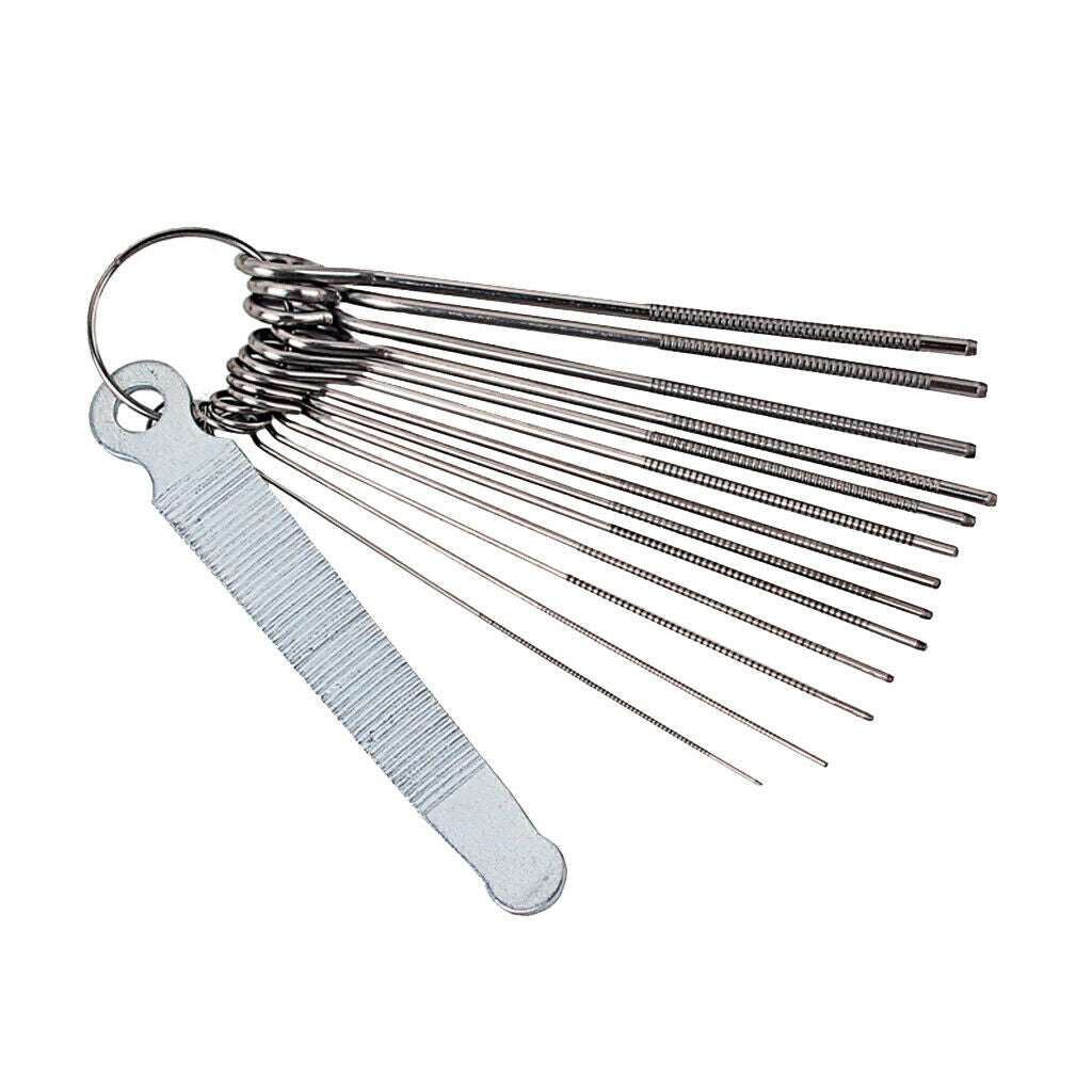 13 Pieces Guitar Nut Slotting File Kit Rods Set Luthier Repair Tool Parts